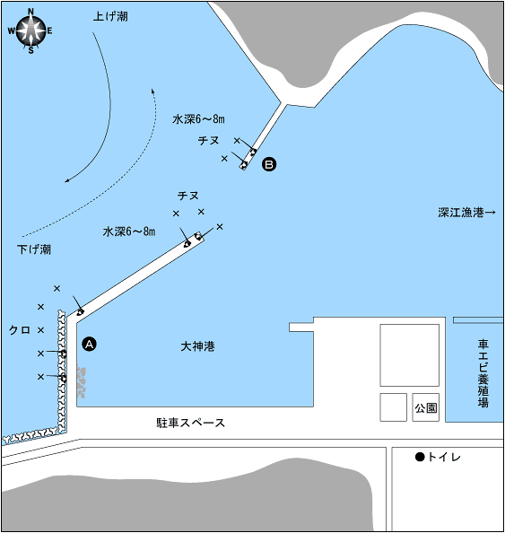 釣場データベース ポイント詳細ページ 大分県 県北 武蔵 杵築 大神港